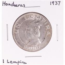 1937 Honduras 1 Lempira Silver Coin