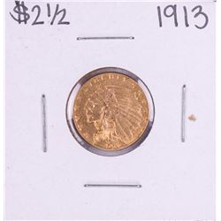 1913 $2 1/2 Indian Head Quarter Eagle Gold Coin