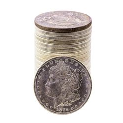 Roll of (20) Brilliant Uncirculated 1878-S $1 Morgan Silver Dollar Coins