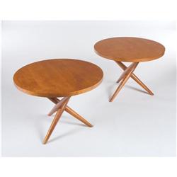 T.H. Robsjohn-Gibbings - Pair of occasional tables