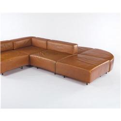 Harvey Probber - Sectional sofa with pair of side tables