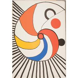 Alexander Calder - "Spiral with black stripes" (Spirale Multicolore)