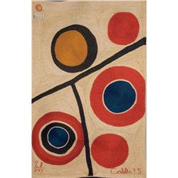 Alexander Calder - "Floating circle"handwoven maguey jute fiber tapestry