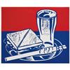 Image 1 : Roy Lichtenstein - "Sandwich and Soda" (from "Ten works by Ten Painters")