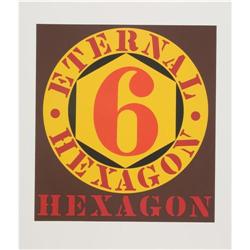 Robert Indiana - "Eternal Hexagon" (from "Ten works by Ten Painters")