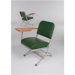 Warren McArthur - Folding chairs with writing tables (2)