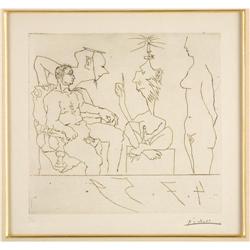 Pablo Picasso - "Scene aux Quatre Personnages"