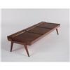Image 1 : Hans Olsen, Attributed - Bench with three folding seats