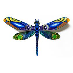 Patricia Govezensky- Original Painting on Cutout Steel "Dragonfly LXIX"
