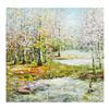 Image 1 : Inam, Original Oil Painting on Canvas (38" x 38"), Hand Signed with Letter of Authenticity.