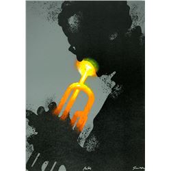 Waldemar Swierzy (1931-2013)- Hand Pulled Original Lithograph "Miles"