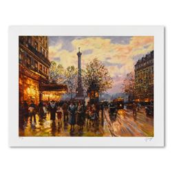 Valery Gromov, "Paris Street III" Limited Edition Seriolithograph, AP Numbered 5/6 and Hand Signed w