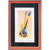 Image 2 : Peter Max- Original Lithograph "Rock-N-Roll Guitar (Mini)"