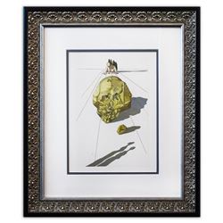 Salvador Dali- Original Color Woodcut on B.F.K. Rives Paper "Inferno 23"