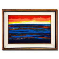 Wyland, "Natures Colors" Hand Signed Original Painting on Board with Letter of Authenticity.