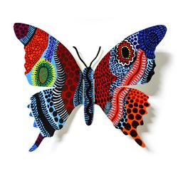 Patricia Govezensky- Original Painting on Cutout Steel "Butterfly LXXXIX"