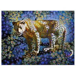 Vera V. Goncharenko- Original Oil on Canvas "hunting By Moonlight"