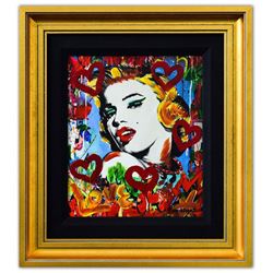 Nastya Rovenskaya- Mixed Media "Marilyn Monroe I"