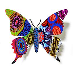 Patricia Govezensky- Original Painting on Cutout Steel "Butterfly CVI"