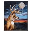 Image 1 : "White Tail Moon" Limited Edition Giclee on Canvas by Martin Katon, Numbered and Hand Signed. This p