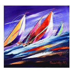 Natalia Sinkovsky, Hand Signed Original Acrylic Painting on Canvas with Letter Authenticity.