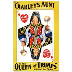 RE Society, "Charley's Aunt" Hand Pulled Lithograph, Image Originally by Chadwick Rymer. Includes Le