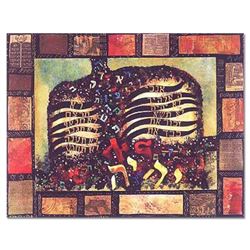 Victor, "Ten Commandment " Hand Signed Limited Edition Serigraph with Letter of