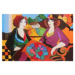 Patricia Govezensky, "Villa Saint Tropez" Hand Signed Limited Edition Serigraph