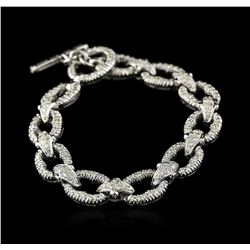 18KT White Gold 2.64 ctw Diamond Bracelet