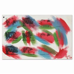 Ringo, "Eleven Bulls (Picasso)" One-of-a-Kind Hand-Pulled Silkscreen and Mixed M