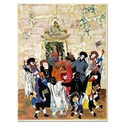 Judith Yellin, "Simha Torah at the Wall II" Hand Signed Limited Edition Serigrap