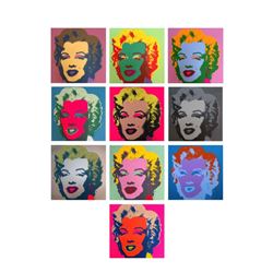 Andy Warhol "Classic Marilyn Portfolio" Suite of 10 Silk Screen Prints from Sund