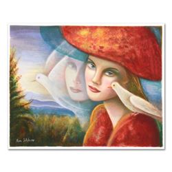 Rina Sutzkever, "Thought" Limited Edition Serigraph, Numbered and Hand Signed wi