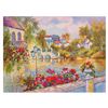 Image 1 : Zina Roitman, "Flowered Day" Hand Signed Limited Edition Serigraph with Letter o