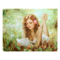 Vidan, "Love Letter" Limited Edition on Canvas, Numbered and Hand Signed with Ce