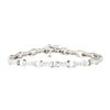 Image 1 : 2.20 ctw Round Brilliant Cut Diamond Tennis Bracelet - 14KT White Gold
