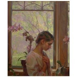 Dan Gerhartz, "The Orchid" Limited Edition on Canvas, Numbered and Hand Signed w