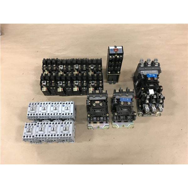 LOT OF ALLEN BRADLEY CIRCUIT BREAKER / CONTACTOR *PART #'S PICTURED*