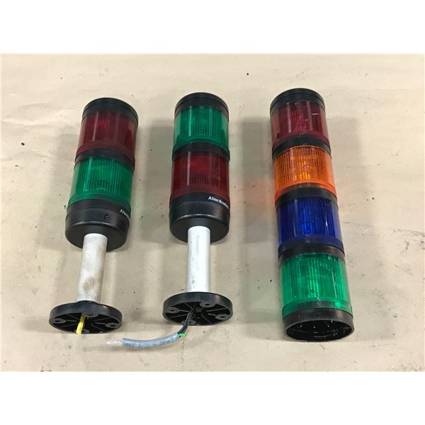 LOT OF ALLEN BRADLEY SIGNAL LIGHTS