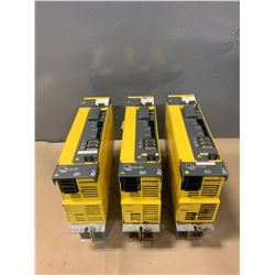 (3) - FANUC A06B-6127-H209 aiSV 80/80HV SERVO DRIVES