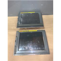 (2) - FANUC A02B-0281-C081 10.4" FA-LCD UNITS_SERIES 18i-MB