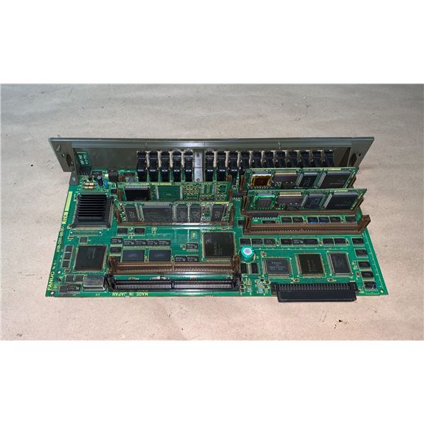 FANUC A16B-2202-0850/02A CIRCUIT BOARD WITH DAUGHTER BOARDS AS SHOWN