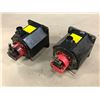 Image 2 : (2) FANUC A06B-0034-B075#0008 AC SERVO MOTOR