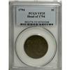 Image 3 : 1794 1C Head of 1794 VF35 PCGS. S-57, B-55, R.1. Gener