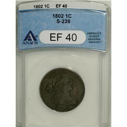 1802 1C XF40 ANACS. S-239, B-17, R.3. The dramatic, di