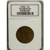 Image 1 : 1833 1C MS64 Brown NGC. N-2, R.2. A beautiful golden-b