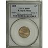 Image 1 : 1858 1C Large Letters MS64 PCGS. Low Leaves Reverse, C