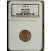 Image 1 : 1869 1C MS65 Red and Brown NGC. Snow-11. Minor repunch