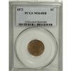 Image 1 : 1872 1C MS64 Red and Brown PCGS. Copper-gold surfaces