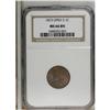 Image 1 : 1873 1C Open 3 MS66 Brown NGC. Orange luster peeks thr